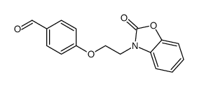 4-[2-(2-oxo-1,3-benzoxazol-3-yl)ethoxy]benzaldehyde结构式