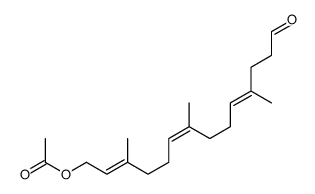 (3,7,11-trimethyl-14-oxotetradeca-2,6,10-trienyl) acetate结构式