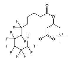 3-(6,6,7,7,8,8,9,9,10,10,11,11,11-tridecafluoroundecanoyloxy)-4-(trimethylazaniumyl)butanoate结构式