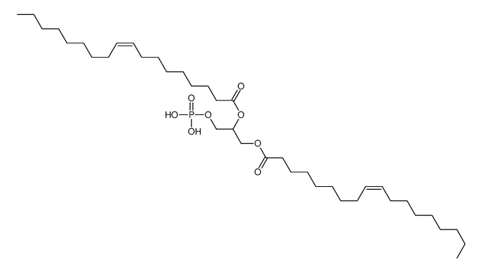 [1-[(E)-octadec-9-enoyl]oxy-3-phosphonooxypropan-2-yl] (E)-octadec-9-enoate结构式