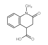 1-methyl-2-oxo-3,4-dihydroquinoline-4-carboxylic acid结构式