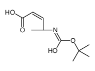 (2E,4s)-4-[[(1,1-二甲基乙氧基)羰基]氨基]-2-戊烯酸结构式