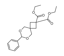 7-苯基-6,8-二噁螺[3.5]壬烷-2,2-二羧酸-2,2-二乙酯结构式