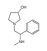 (2S,3s)-1-(2-甲基氨基-2-苯基-乙基)-吡咯烷-3-醇结构式