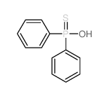 Phosphinothioic acid,P,P-diphenyl-结构式