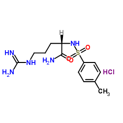 N-对甲苯磺酰基-L-精氨酰胺盐酸盐结构式