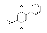 2-tert-butyl-5-phenyl-1,4-benzoquinone结构式