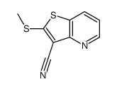2-methylsulfanylthieno[3,2-b]pyridine-3-carbonitrile结构式