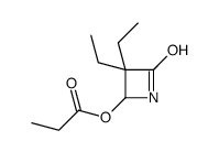 (3,3-diethyl-4-oxoazetidin-2-yl) propanoate结构式