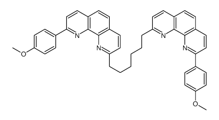2-(4-methoxyphenyl)-9-[6-[9-(4-methoxyphenyl)-1,10-phenanthrolin-2-yl]hexyl]-1,10-phenanthroline结构式
