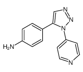 4-(3-pyridin-4-yltriazol-4-yl)aniline结构式