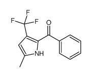 (5-METHYL-3-TRIFLUOROMETHYL-1H-PYRROL-2-YL)-PHENYL-METHANONE结构式