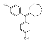 4-[cycloheptylidene-(4-hydroxyphenyl)methyl]phenol结构式