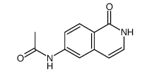 6-acetamido isoquinolin-1-one结构式