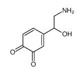 4-(2-amino-1-hydroxyethyl)cyclohexa-3,5-diene-1,2-dione结构式