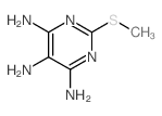 4,5,6-Pyrimidinetriamine,2-(methylthio)-结构式
