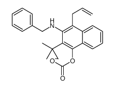 [3-(benzylamino)-2-tert-butyl-4-prop-2-enylnaphthalen-1-yl] carbonate结构式