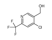 [4-Chloro-6-(trifluoromethyl)-3-pyridinyl]methanol结构式