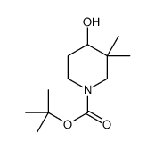 4-羟基-3,3-二甲基-1-哌啶羧酸-1,1-二甲基乙酯结构式