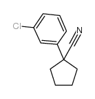 1-(3-氯苯基)-1-环戊甲腈结构式