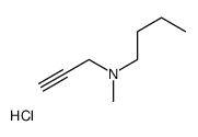 N-methyl-N-prop-2-ynylbutan-1-amine,hydrochloride结构式