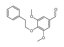 3,5-dimethoxy-4-(2-phenylethoxy)benzaldehyde结构式