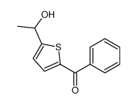 [5-(1-hydroxyethyl)thiophen-2-yl]-phenylmethanone结构式