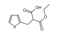 (2-噻吩基甲基)丙二酸单乙酯结构式