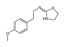 (4,5-二氢-2-噻唑)-[2-(4-甲氧基苯基)-乙基]-胺结构式