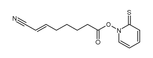 1-[[(6-cyano-5-hexenyl)carbonyl]oxy]-2-(1H)-pyridinethione结构式