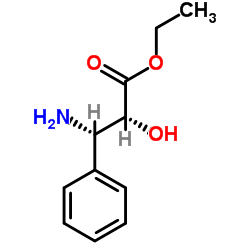 (2R,3s)-3-氨基-2-羟基-3-苯基丙酸乙酯结构式