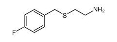 2-[(4-Fluorobenzyl)sulfanyl]ethanamine结构式