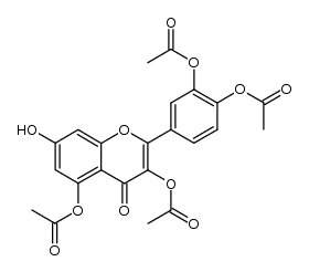 3,3',4',5-tetraacetylquercetin结构式