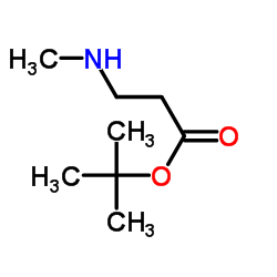 3-(甲基氨基)丙酸叔丁酯结构式