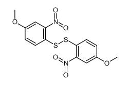 4-methoxy-1-[(4-methoxy-2-nitrophenyl)disulfanyl]-2-nitrobenzene结构式