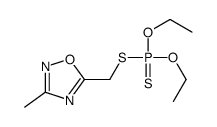 diethoxy-[(3-methyl-1,2,4-oxadiazol-5-yl)methylsulfanyl]-sulfanylidene-λ5-phosphane结构式