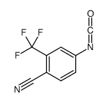 4-isocyanato-2-(trifluoromethyl)benzonitrile结构式