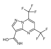 5,7-bis(trifluoromethyl)pyrazolo[1,5-a]pyrimidine-3-carboxamide结构式