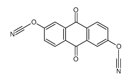 (6-cyanato-9,10-dioxoanthracen-2-yl) cyanate结构式