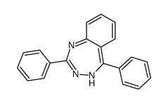 2,5-diphenyl-4H-1,3,4-benzotriazepine结构式