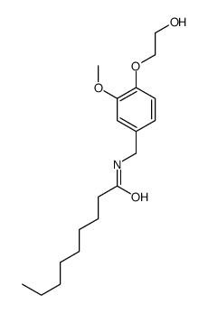 N-[[4-(2-hydroxyethoxy)-3-methoxyphenyl]methyl]nonanamide结构式