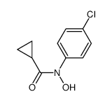 N-(4-chlorophenyl)-N-hydroxycyclopropanecarboxamide结构式
