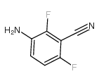 3-氨基-2,6-二氟苯甲腈结构式