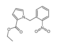 ethyl 1-[(2-nitrophenyl)methyl]pyrrole-2-carboxylate结构式