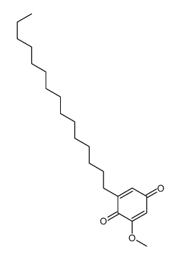2-Methoxy-6-pentadecyl-1,4-benzoquinone结构式