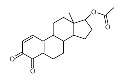 [(8R,9S,13S,14S,17S)-13-methyl-3,4-dioxo-6,7,8,9,11,12,14,15,16,17-decahydrocyclopenta[a]phenanthren-17-yl] acetate结构式