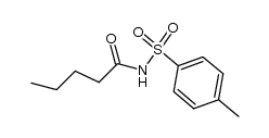 N-pentanoyl-4-methyl-benzenesulfonamide结构式