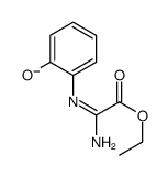 2-[(1-amino-2-ethoxy-2-oxoethylidene)amino]phenolate结构式