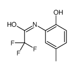 2,2,2-trifluoro-N-(2-hydroxy-5-methylphenyl)acetamide结构式