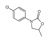 3-(4-chlorophenyl)-5-methyl-1,3-oxazolidin-2-one结构式